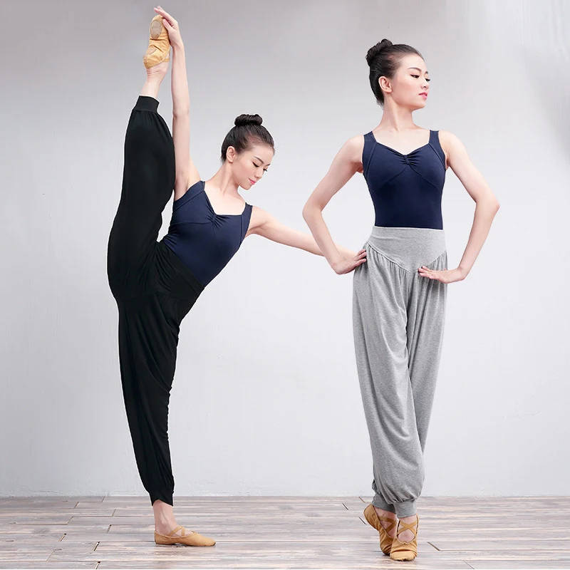 Women Dance Yoga Full Length Pants Ladies Ballet Belly Dance Trousers Loose  Pant Men Women Bloomers Штаны для йоги Freeship