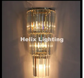 

Newly Modern Crystal Wall Lamp D30cm Wall Sconce Bedside Living Room Wall Light K9 Clear Crystal Guaranteed 100%+Free shipping!