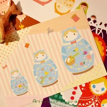 1 шт. MG31 сказка цвет русские куклы открытка 7 компл