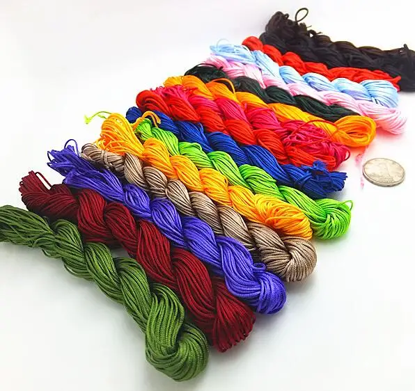 Chinese Knot Macrame Rattail Bracelet Braided String (1)