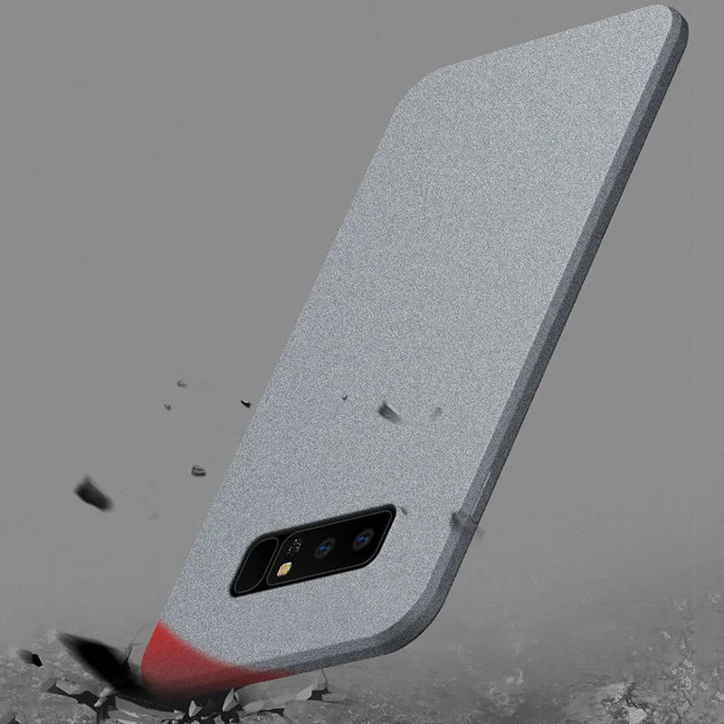 YISHANGOU Luxury Sandstone Matte Soft Phone Case For Samsung Note 10 S10 Lite S9 Plus S8 Note9 8 7 A50 A70 A40 A10 A20 A80 A750