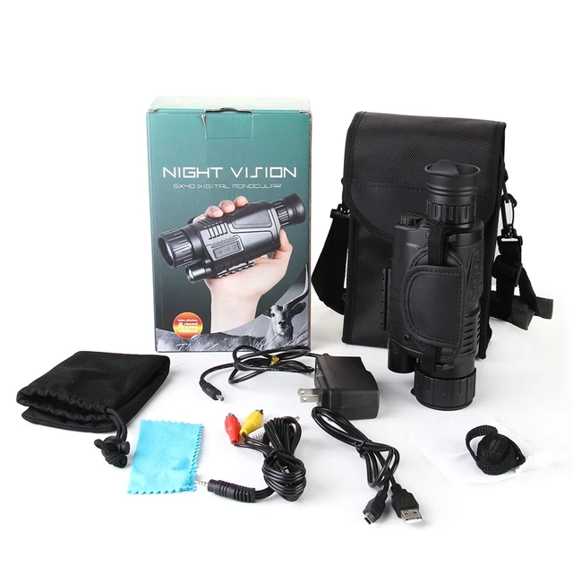 Best price at $121 Cheap digital monocular infrared night vision goggles 5X40 night vision Gift Takes Photos Video with TFT LCD for hunting