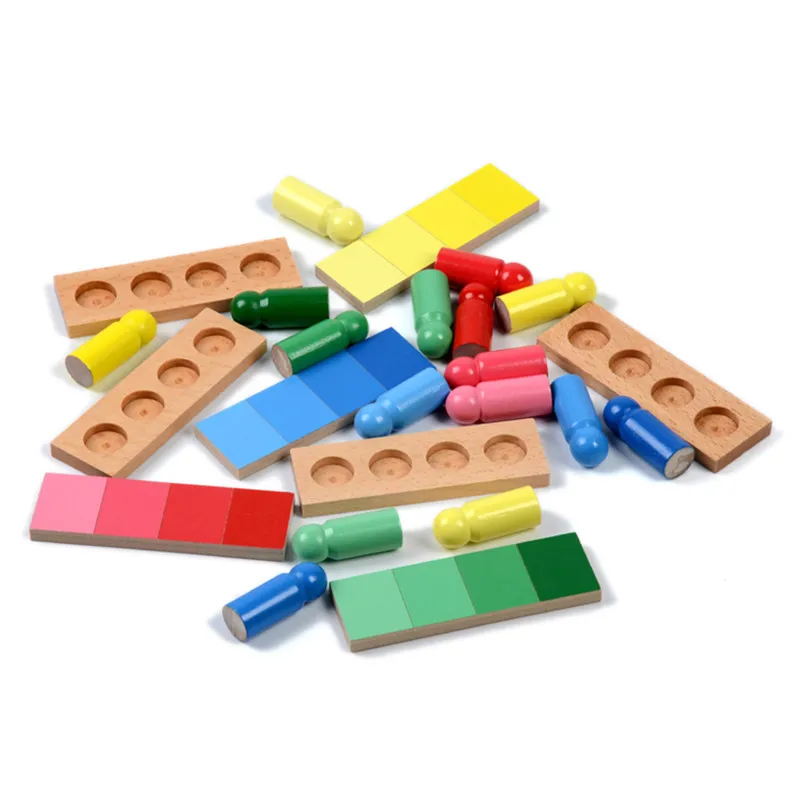 Family Version Baby Toy Montessori Color Resemblance Sorting Task Wood Early Childhood Preschool Kids Toys Brinquedos Juguetes