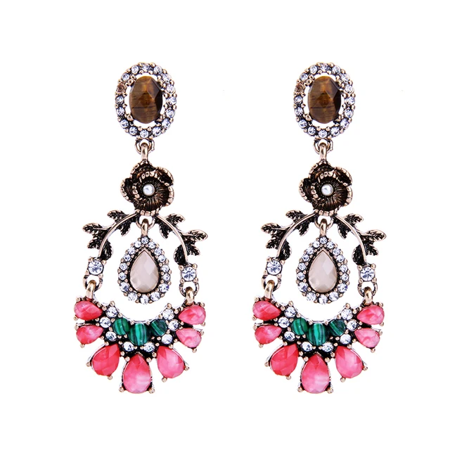 Colorful Leaf Flower Earrings Online Ping India Pending Vintage Colorful Leaf Flower Earrings Online Ping India Pending Vintage Costume Jewelry Accessories For Women