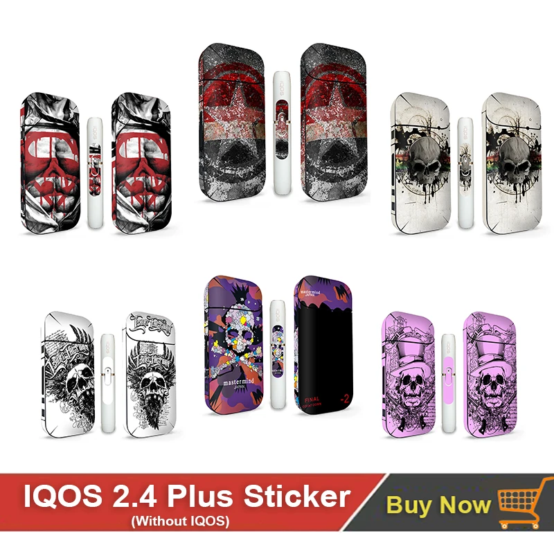 

New Skin Sticker skull Dark Series IQOS Universal PVC Material IQOS 2.4 Plus 2.4P Skin
