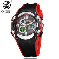 OHSEN Fashion Children Watches Digital LED Analog Watch Boys Girls Quartz Wriwatch Kids Sport Wristwatch Alarm Electronic Clocks