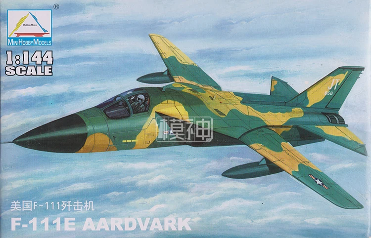 

1:144 USA F-111E AARDVARK Fighter Aircraft Military Assembly Airplane Model Toy