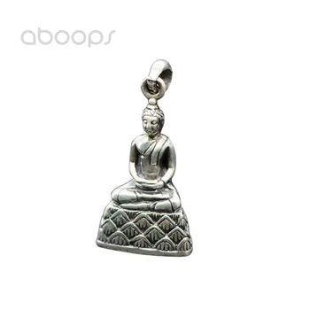 

Small 925 Sterling Silver Buddhist Pendant for Women Girls Free Shipping