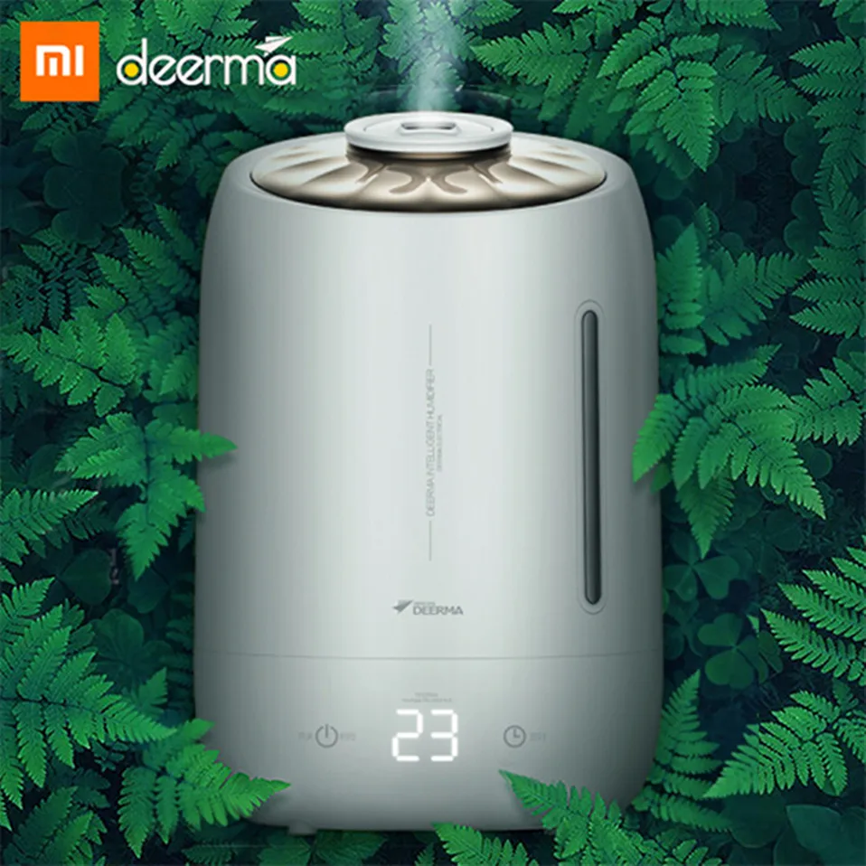 Xiaomi DEERMA DEM-F600 Household Air2 Humidifier Air Purifying Mist Maker Timing with Intelligent Touch Screen Adjustable Fog 5L 