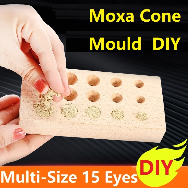 Multi-Size Moxa Cone Cake Rolls Maker Mold Tool, Multi Piece DIY Moxa Tower 15 Eyes 2