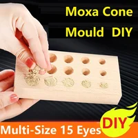 Multi-Size Moxa Cone Cake Rolls Maker Mold Tool, Multi Piece DIY Moxa Tower 15 Eyes 2