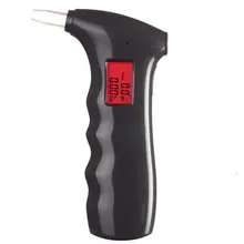 DHL, EMS,,, 100 шт., цифровой тестер дыхания спирта, измеритель алкоголизма, Анализаторы с подсветкой и 5 мундштук