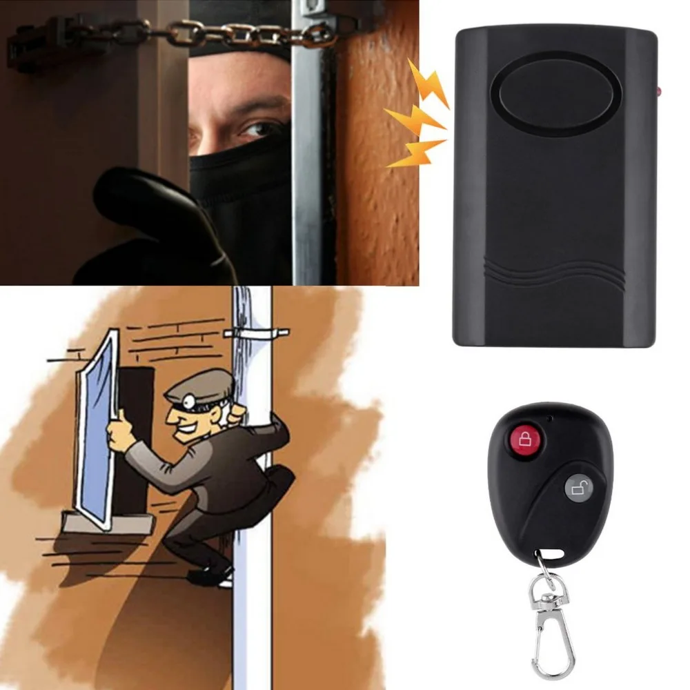 

Wireless Remote Control Vibration Alarm Home Security Door Window Car Motorcycle Anti-Theft Security Alarm Safe System Detector