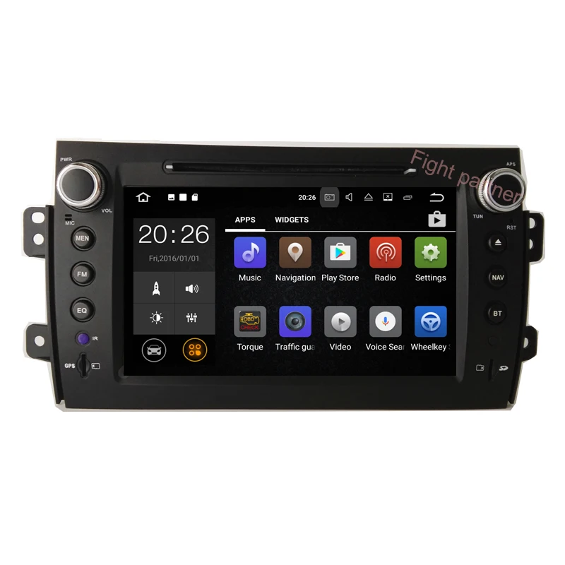 Top Sock Quad Core Android 6.0 RAM 2GB Car DVD Player for Suzuki sx4 DVD GPS Navigation Radio stereo free map 0