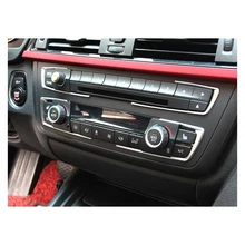 Car Interior Accessories Air Conditioning Control AC Panel Decoration Frame Sticker Decor Strip for BMW 1 2 3 Series Car Styling