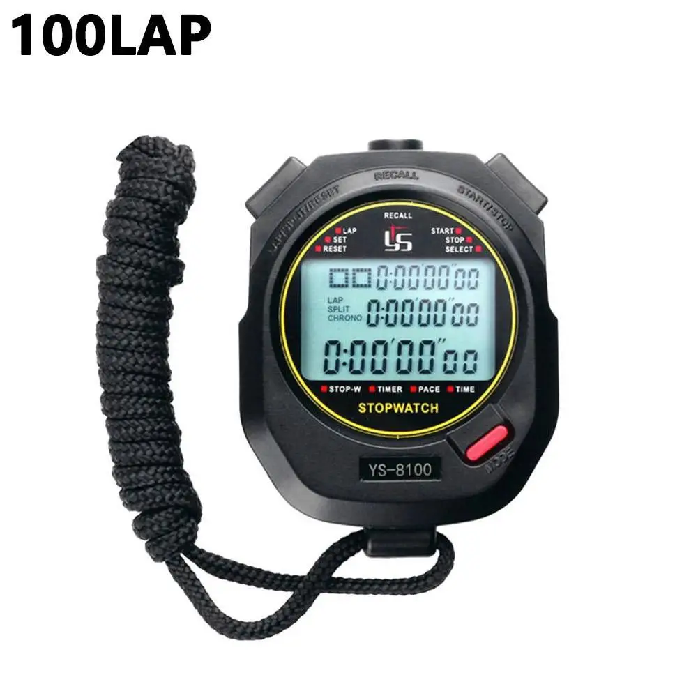 

Pedometer Counter Run Step Walk Digital Large Display LCD Chronograph Digital Timer Stopwatch Sport Counter Odometer Watch
