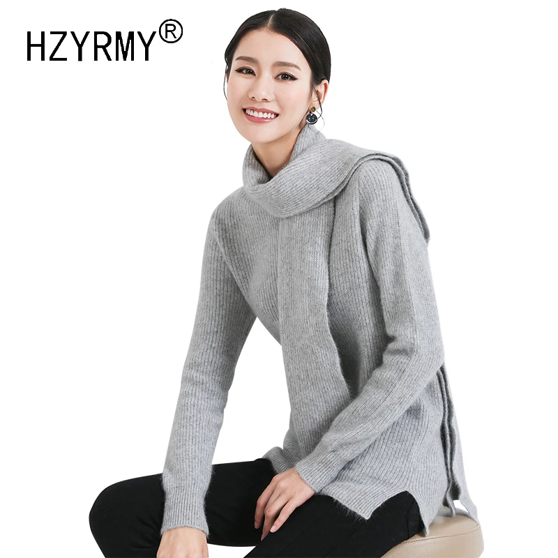 HZYRMY Autumn Winter New Women Pure Cashmere Sweater