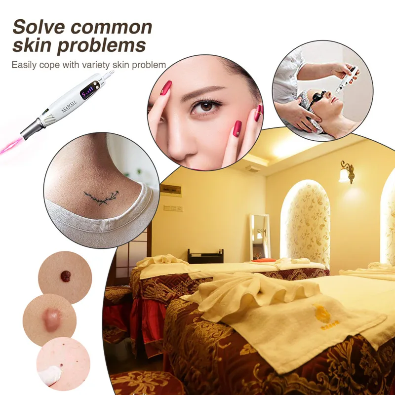 Picosecond Laser Pen BlueRed Light Therapy Pigment Tattoo Scar Mole Freckle Removal Laser Acne Treatment Machine Skin Care  (9)