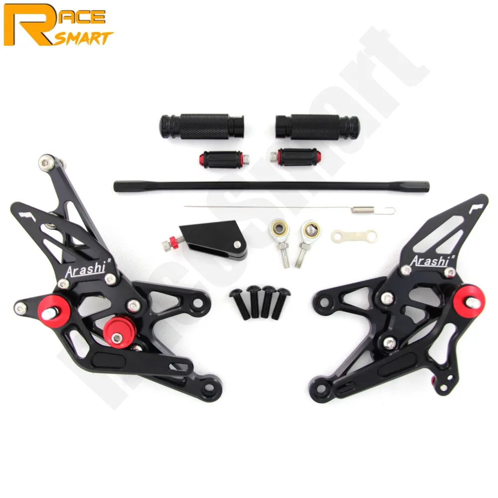 Для YAMAHA YZF R1 2007 2008 R-1 R 1 Задние подножки для ног педали аксессуары для мотоциклов ЧПУ Регулируемые Задние подножки