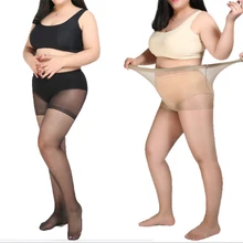 Модные чулки, колготки большого размера, высокие эластичные чулки, Сексуальные Черные Серые коричневые чулки для женщин