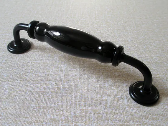 5 63 Large Cabinet Handles Ceramic Dresser Drawer Handle Pulls Knobs Kitchen Cupboard Pull Porcelain Black 5 63 Large Cabinet Handles Ceramic Dresser Drawer Handle Pulls Knobs Kitchen Cupboard Pull Porcelain Black