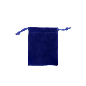 

ROMAD Jewelry Gift Bag Jewelry Accessories Velvet Rope Bag 8.7cm*6.8cm Blue Color Jewelry Gift Package R4