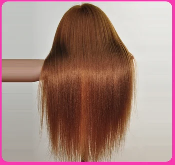 

Supper Soft Training Head Hairdressing Practice Training Mannequin Doll Hairdresser Head Hair Free Shipping