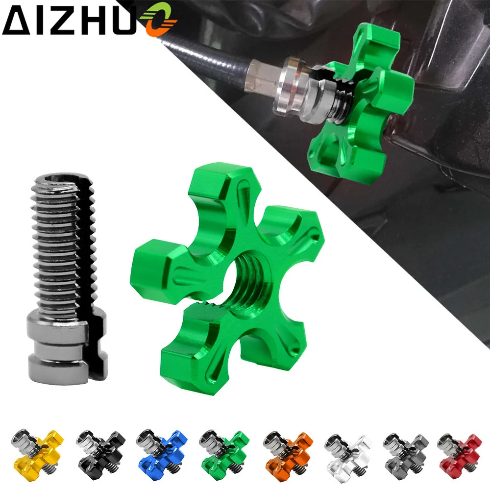 Кабель для регулировки сцепления мотоцикла CNC алюминий M8 * 1 25 &amp M10 KAWASAKI 500 KX 450 KLX250