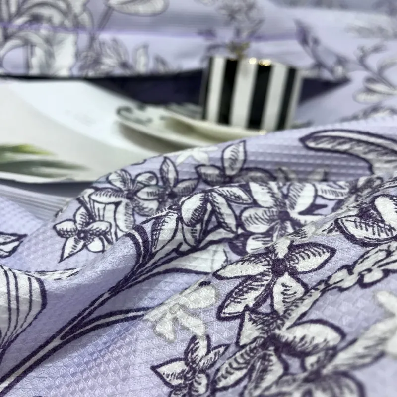 Waliicorners 4pcs Collection Floral print Duvet cover 100%Cotton Soft Bedding Set queen size king Bed sheets or fitted sheet pillow shams 37 IMG_6659