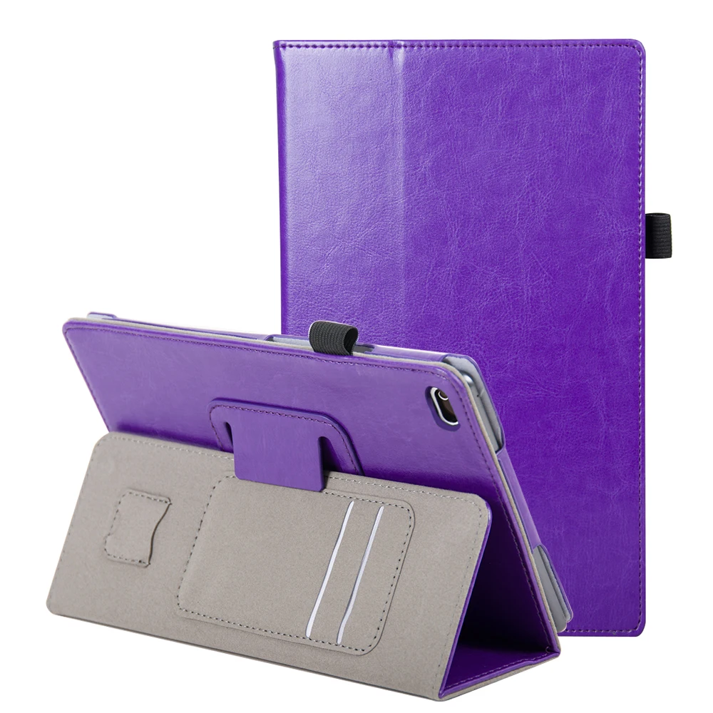 

for 2017 Lenovo Tab 4 8 inch tablet TB-8504F/8504N Flip Folding PU Case with hand holder + free gift