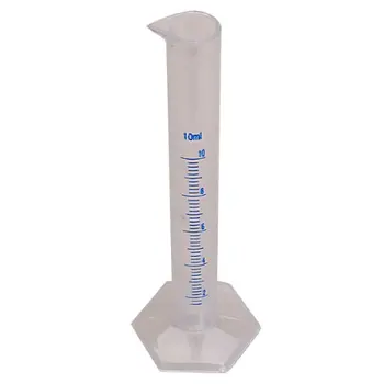 

Affordable 10 ml Transparent plastic graduated tube