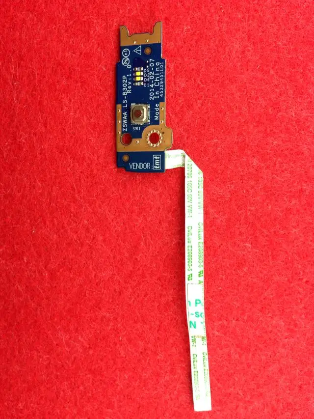Оригинальная бесплатная доставка для TOSHIBA C50 B голубая плата кнопка питания