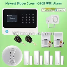 Android IOS смартфон приложение Управление WI-FI GSM сигнализация g90b животными сигнализации дома Системы, бесплатная доставка
