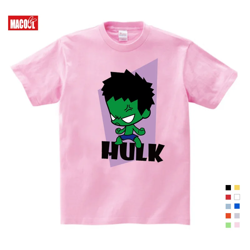 2019 Boy TShirt Superman Batman Captain America The Flash Marvel Movie Men Cosplay Girls T-Shirts Gifts for Children's Birthday