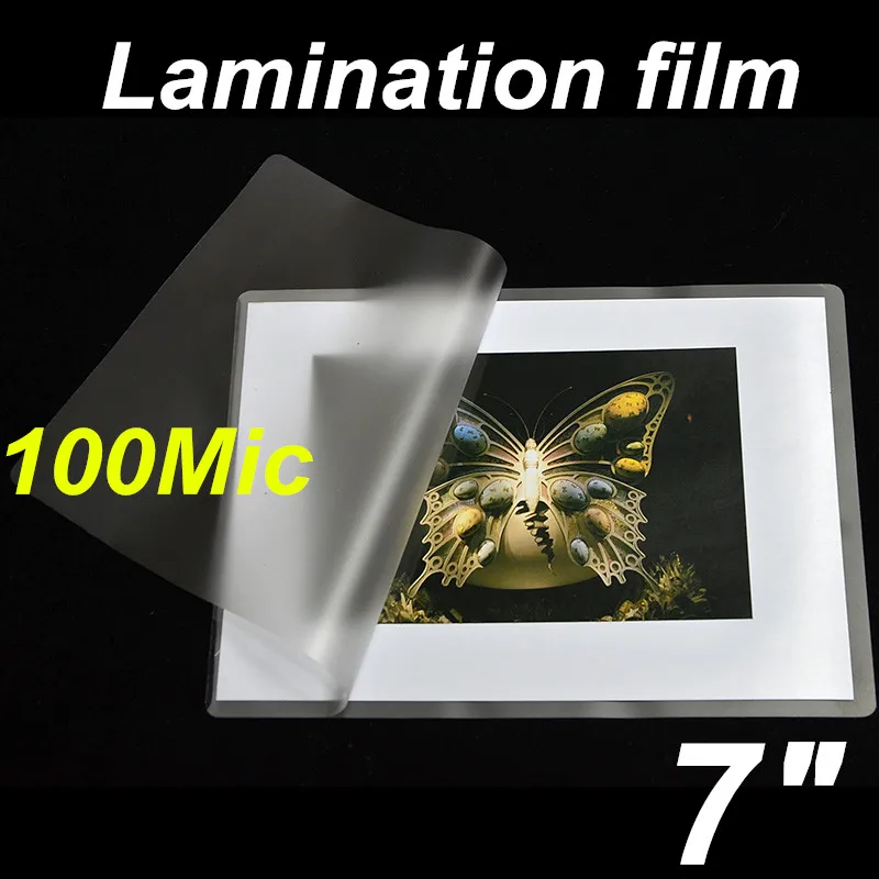 10C thick ID cards protect film lamination overlay PET film 7"film