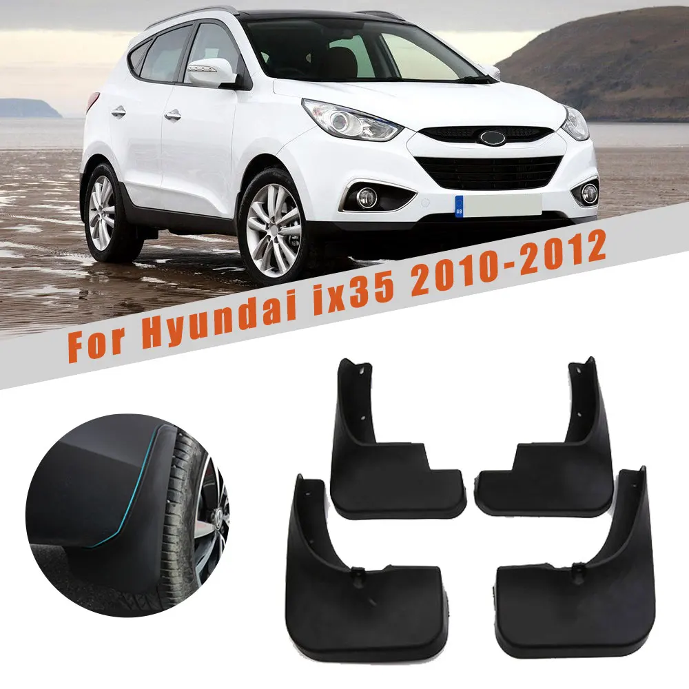 Для hyundai ix35 tucson IX 2010 2011 2012 4 шт. авто крыло вспышки Брызговики автомобильные аксессуары 4 шт