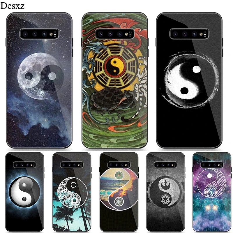 

Mobile Phone Case For Samsung A10 A20 A30 A40 A50 A60 A70 S7 Edge S8 Plus Note 8 9 S10 Cover Printing Graffiti Yin Yang Shell