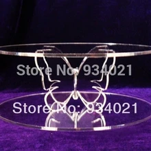 Прозрачные 2 ярусные акриловые подставки для пирога бабочки