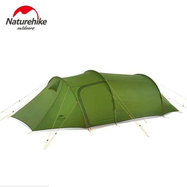 Best Price Naturehike 2018 New ultralight Opalus Tunnel double Tent outdoor camping hiking 3 Persons tent