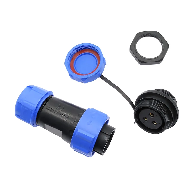 SP2110 SP2112 водонепроницаемый разъем задняя гайка SP21 2pin 3pin 4pin 5pin 7pin 9pin 12 pin IP68 разъемы