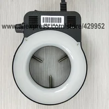 Efix Тринокулярный бинокулярный стерео зум-микроскоп 8 Вт кольцевой светильник одна запасная лампа 220 в промышленный Микроскоп аксессуары