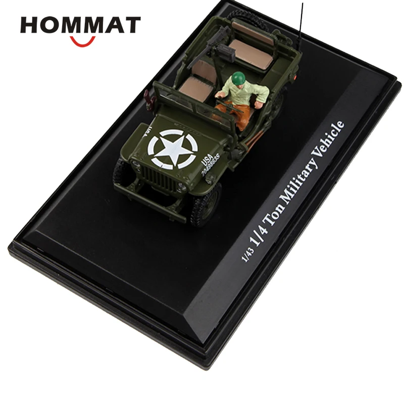 Hommate 1/43 1/4 тонн военный автомобиль Willys Jeep MB модель автомобиля сплав моделирование литые игрушечные машинки 1:43 модель автомобиля подарок автомобили