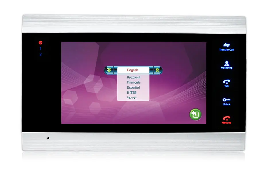 Multi-languages  about indoor monitor 