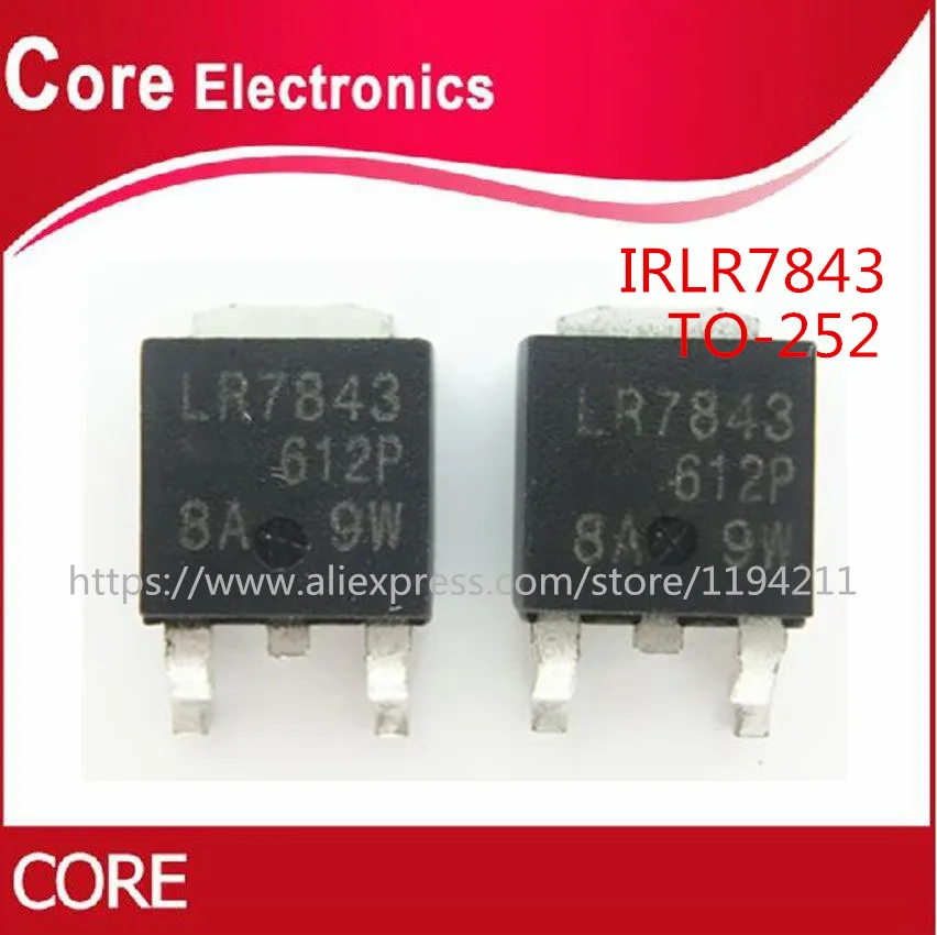 100 шт./лот IRLR7843PBF TO252 IRLR7843 LR7843 SMD | Электронные компоненты и принадлежности