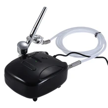 Профессиональный Аэрограф Воздушный комплект самотеком двойного действия 0,20 мм сопла 7cc пистолет для ногтей искусств Краски макияж Air Brush