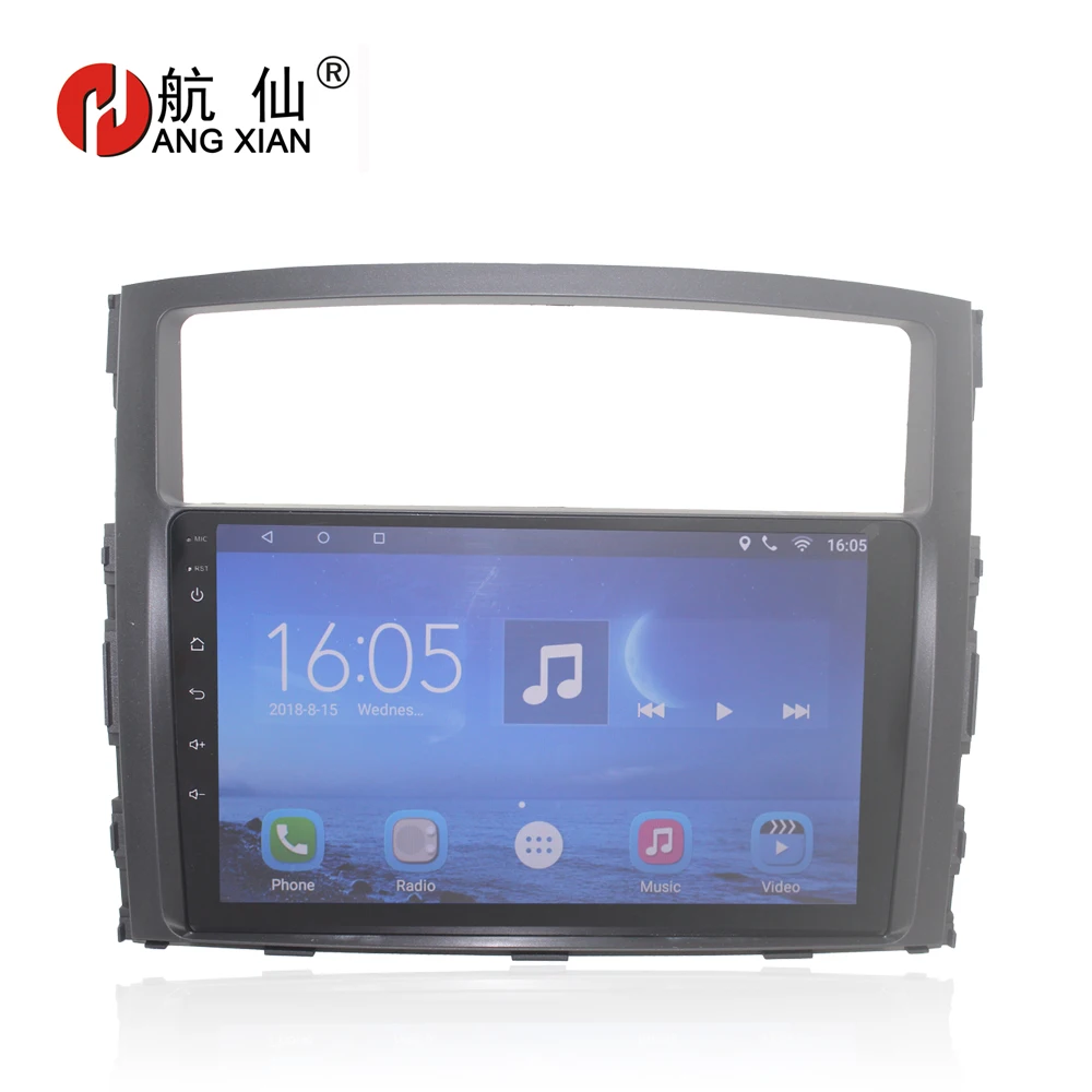 

Hang xian 9" Quad Core Android 7.0 Car DVD Player For Mitsubishi Pajero V93 V97 2006-2014 car radio GPS Navigation BT,wifi,SWC