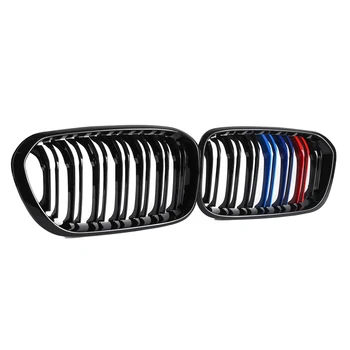 

Pair M Color Black Car Front Sport Kidney Grille For BMW F20 F21 1 Series 2015 2016 2017 Replacment Front Racing Grilles