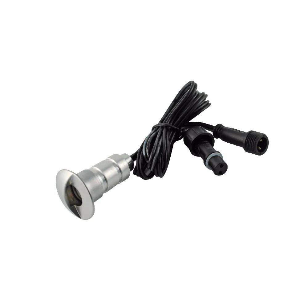 6PCS/lot 26mm Half Moon Eyelid 12V Low Voltage Waterproof Yard LED Deck Rail Stair Step Terrace Inground Lights + Transformer