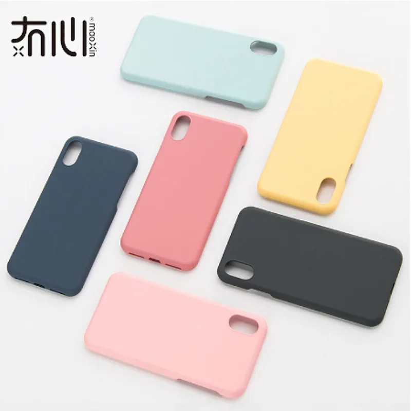 Maoxin Жесткий Чехол для iPhone X пластиковый чехол candy color телефона полный защитный |