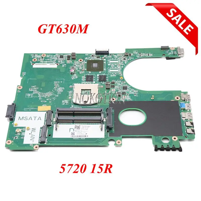 Материнская плата NOKOTION DA0R09MB6H1 для ноутбука Inspiron 15R 5720 GT630M DDR3 hm77|Материнские платы|